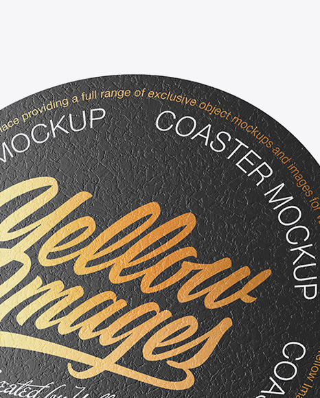 Download Cork Beverage Coaster Mockup in Stationery Mockups on ...