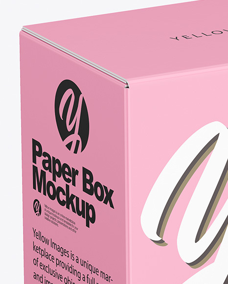 Paper Box Mockup PSD #2
