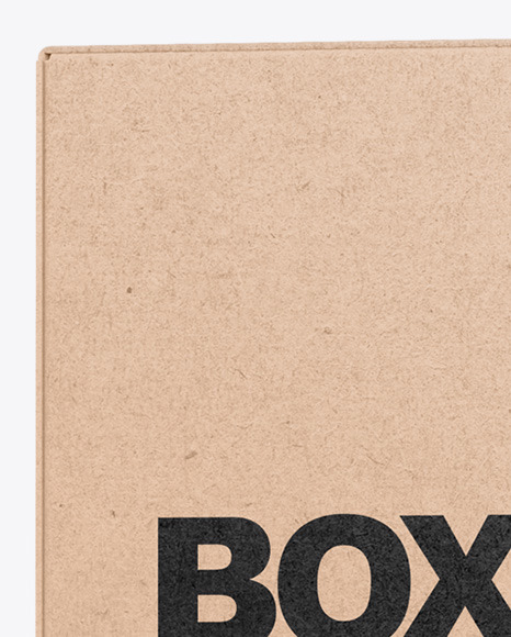 Kraft Box Mockup PSD #2