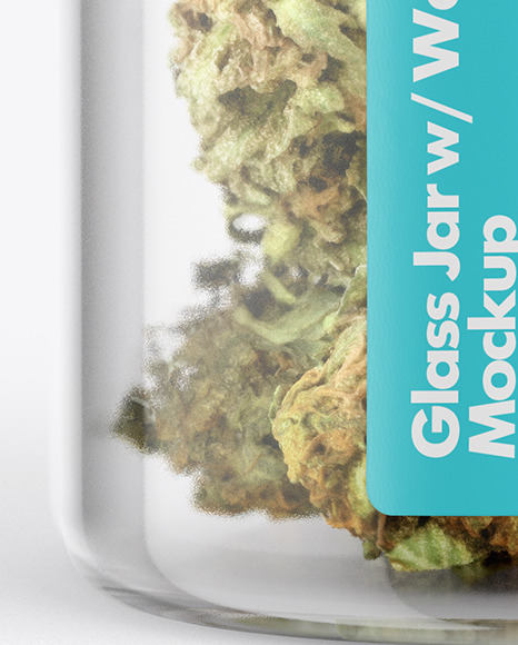 Download Glass Jar W Weed Buds Mockup In Jar Mockups On Yellow Images Object Mockups Yellowimages Mockups