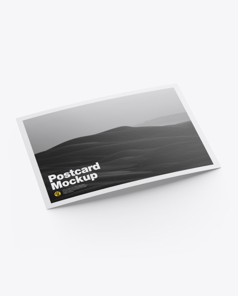 Textured A5 Postcard Mockup PSD #4