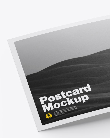 Textured A5 Postcard Mockup PSD #2