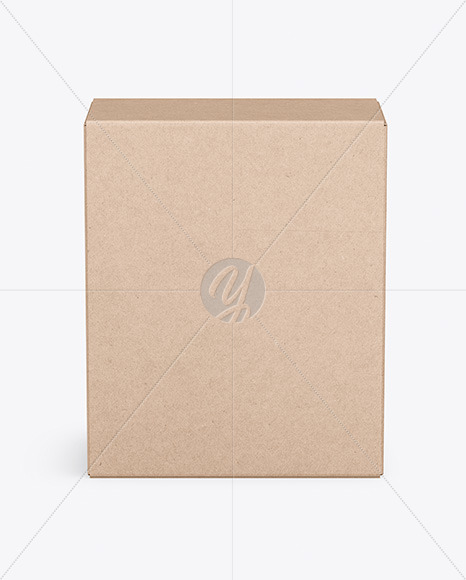 Download Kraft Box Mockup In Box Mockups On Yellow Images Object Mockups