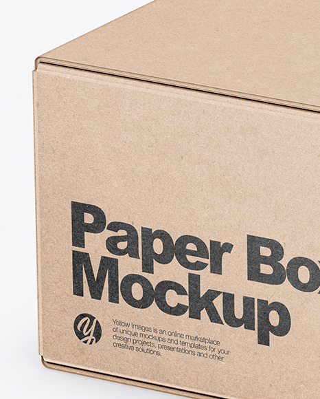Kraft Box Mockup PSD #2