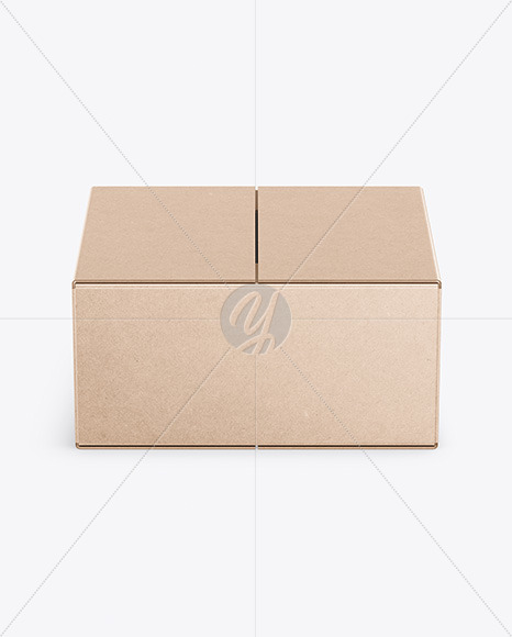 Download Kraft Box Mockup In Box Mockups On Yellow Images Object Mockups PSD Mockup Templates