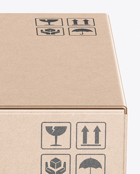 Download Kraft Box Mockup in Box Mockups on Yellow Images Object Mockups