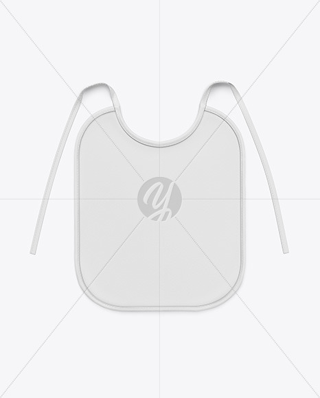 Download Baby Bib Mockup Front View In Apparel Mockups On Yellow Images Object Mockups