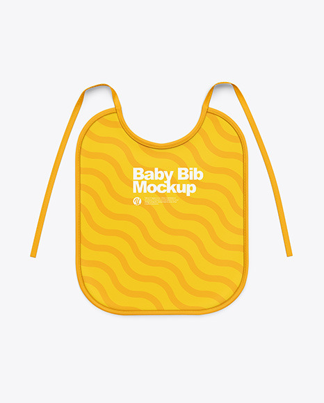 Download Baby Bib Mockup In Apparel Mockups On Yellow Images Object Mockups