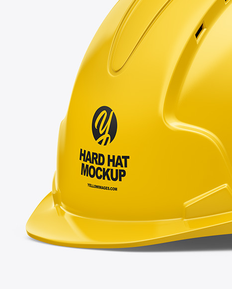 Download Glossy Hard Hat Mockup In Apparel Mockups On Yellow Images Object Mockups PSD Mockup Templates