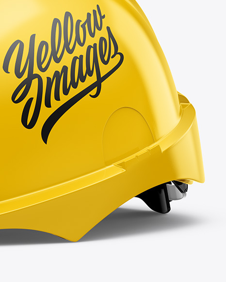 Download Glossy Hard Hat Mockup In Apparel Mockups On Yellow Images Object Mockups