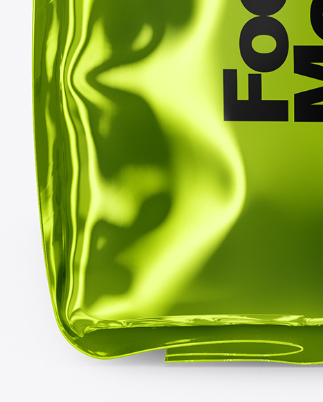 Metallic Food Bag Mockup PSD #6