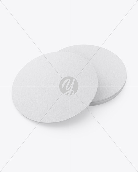 Download Paper Beverage Coasters Mockup In Stationery Mockups On Yellow Images Object Mockups PSD Mockup Templates