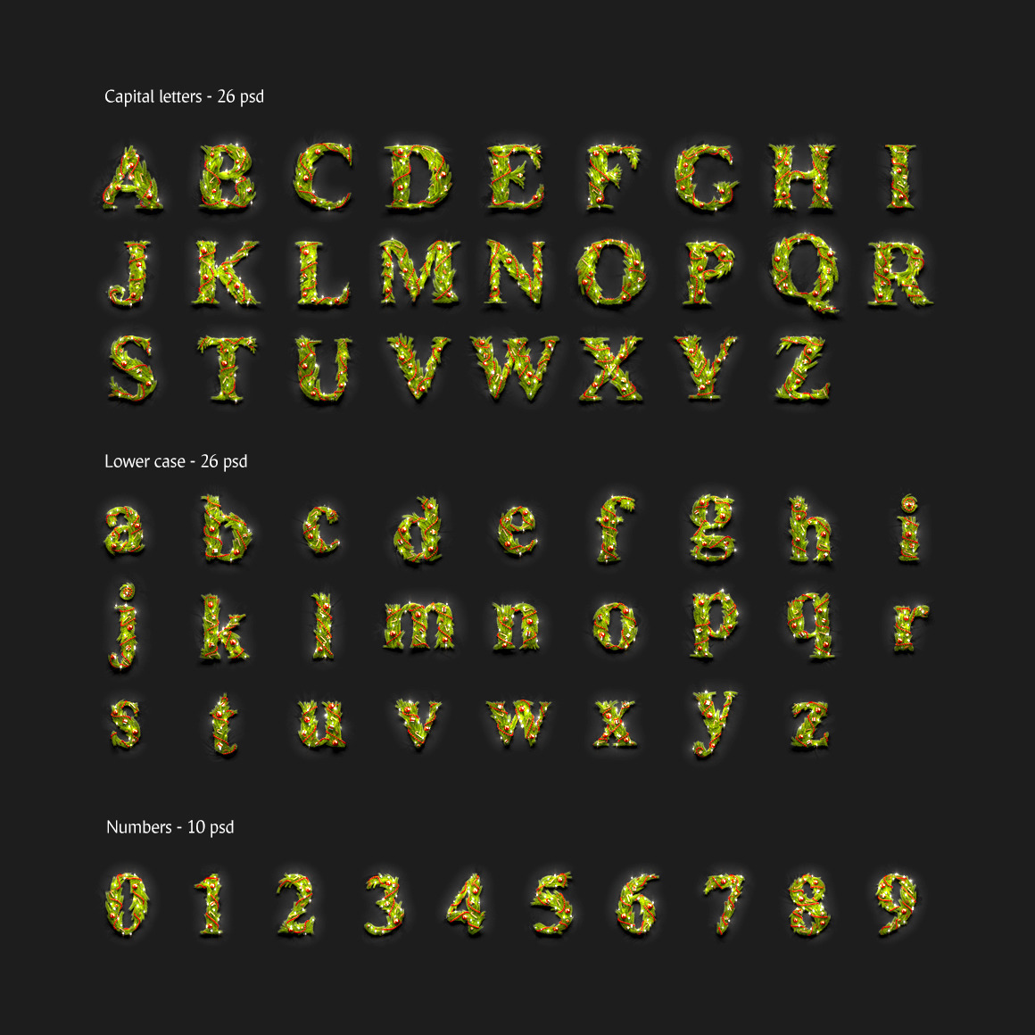 Download Christmas Animated Typeface In Graphics On Yellow Images Creative Store