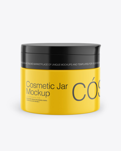 Cosmetic Jar Mockup PSD #2