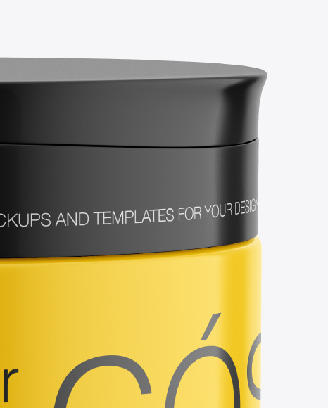 Cosmetic Jar Mockup PSD #3