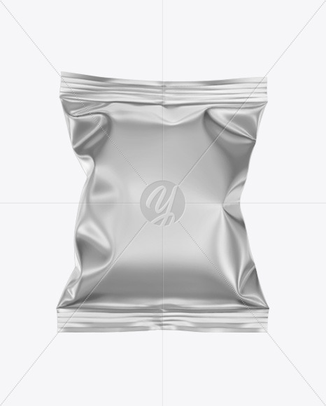 Metallic Chips Bag Mockup In Bag Sack Mockups On Yellow Images Object Mockups