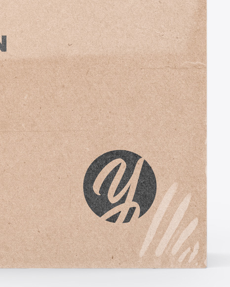 Kraft Box Mockup PSD #6