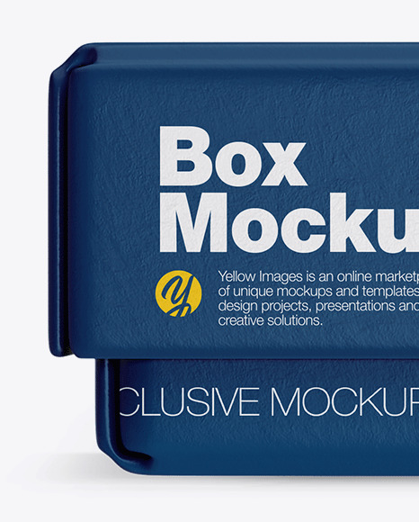 Textured Paper Box Mockup PSD #2