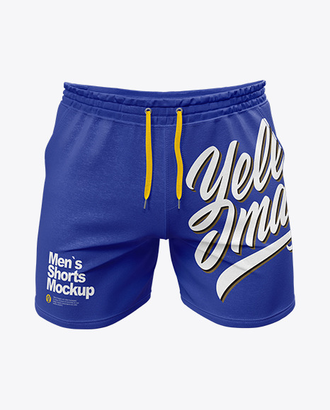 Download Men's Shorts Mockup in Apparel Mockups on Yellow Images Object Mockups