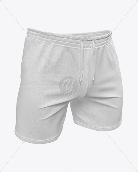 Download Melange Men S Shorts Mockup In Apparel Mockups On Yellow Images Object Mockups