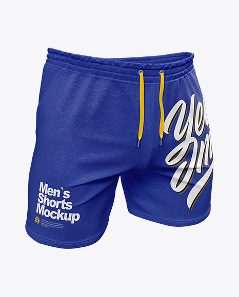 Download Men S Shorts Mockup In Apparel Mockups On Yellow Images Object Mockups