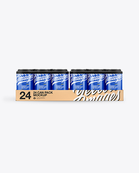 Download Transparent Pack With 24 Metallic Aluminium Cans Psd Mockup Yellowimages