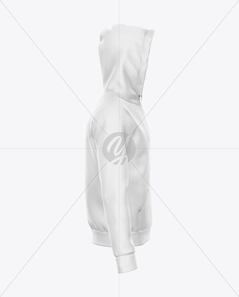 Zipped Hoodie Mockup Right Side View In Apparel Mockups On Yellow Images Object Mockups