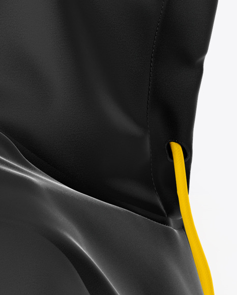 Download Zipped Hoodie Mockup - Right Side View in Apparel Mockups on Yellow Images Object Mockups