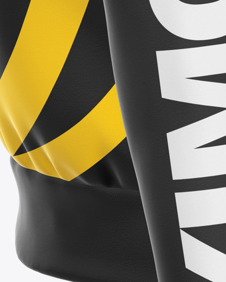 Download Zipped Hoodie Mockup - Right Side View in Apparel Mockups on Yellow Images Object Mockups