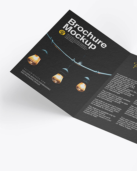 Textured Brochure Mockup PSD #2