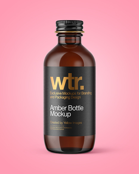 Download Amber Glass Bottle Mockup In Bottle Mockups On Yellow Images Object Mockups Yellowimages Mockups