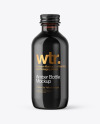 Amber Glass Bottle Mockup