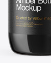 Amber Glass Bottle Mockup