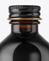 Amber Glass Bottle Mockup