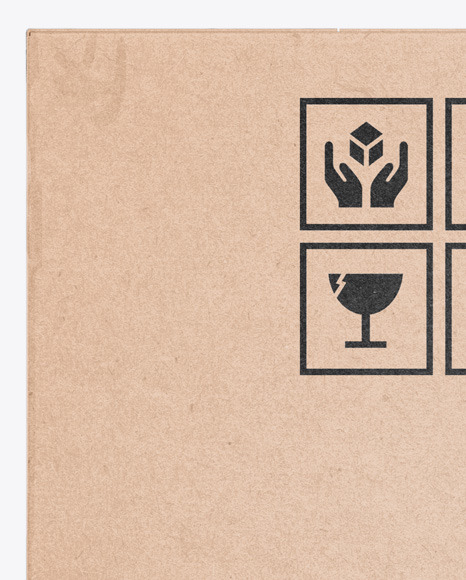 Kraft Box Mockup PSD #1