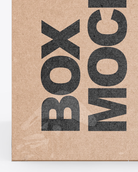 Kraft Box Mockup PSD #6