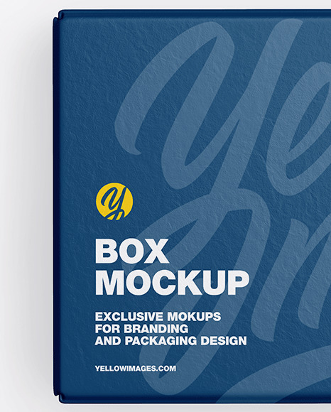 Textured Paper Box Mockup PSD #2