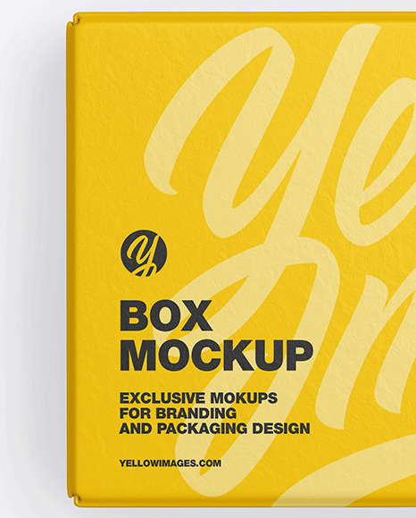 Textured Paper Box Mockup PSD #7