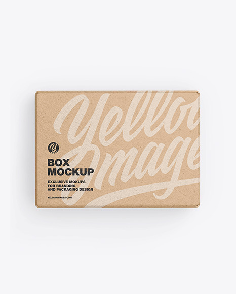 Download Kraft Paper Box Mockup In Box Mockups On Yellow Images Object Mockups Yellowimages Mockups