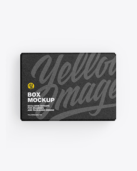 Download Kraft Paper Box Mockup In Box Mockups On Yellow Images Object Mockups PSD Mockup Templates