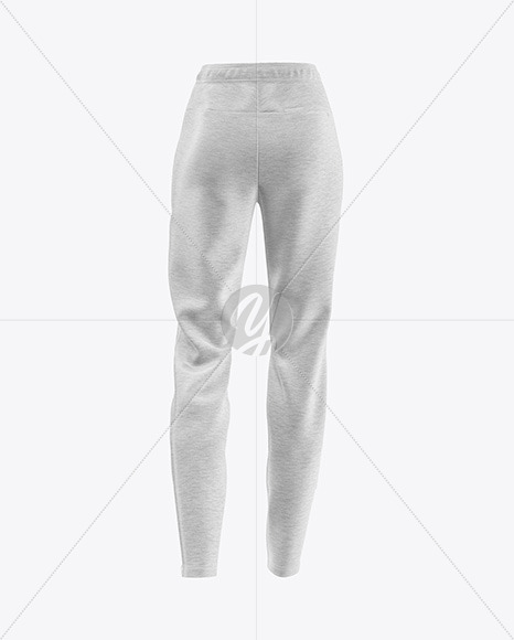 Women S Melange Pants Mockup Back View In Apparel Mockups On Yellow Images Object Mockups