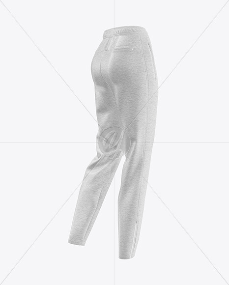 Download Download Mens Heather Cuffed Sweatpants Front Right Half ...