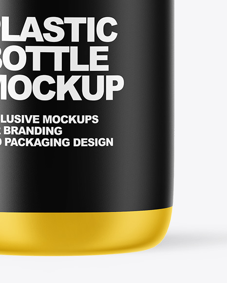 Matte Plastic Bottle Mockup PSD #1