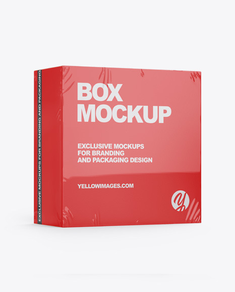 Download Paper Box Mockup In Box Mockups On Yellow Images Object Mockups PSD Mockup Templates