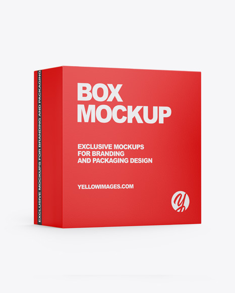 Download Paper Box Mockup In Box Mockups On Yellow Images Object Mockups PSD Mockup Templates