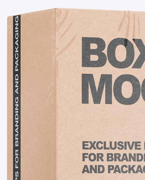 Kraft Box Mockup PSD #1