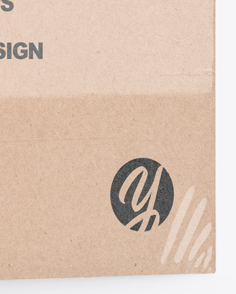 Kraft Box Mockup PSD #6