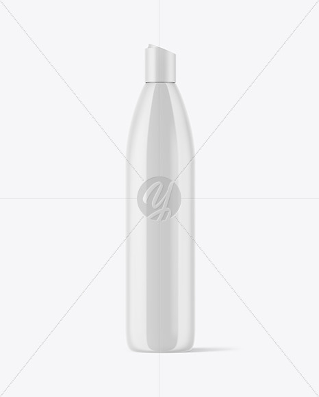 Glossy Plastic Bottle Mockup