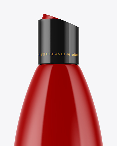 Glossy Plastic Bottle Mockup PSD #2