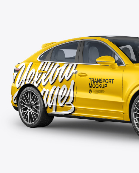 Download Free Coupe Crossover Suv Mockup Half Side View In Vehicle Mockups On PSD Mockups